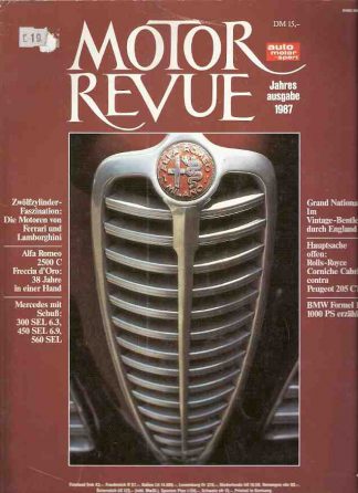 Motor Revue, Jahresausgabe 1987
