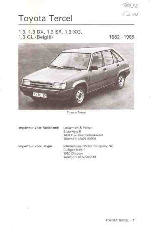 Toyota Tercel 1.3, 1982 - 1985