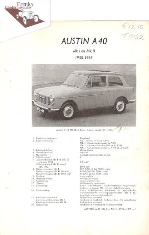 Austin A40, 1958 - 1965
