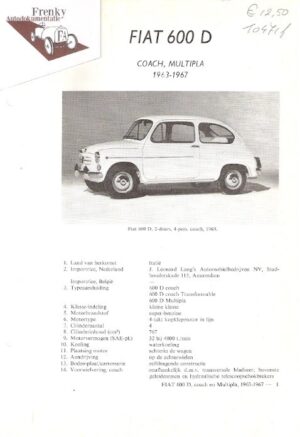 FIAT 600 D, 1963 - 1967