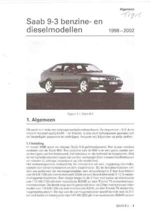 SAAB 9-3, 1998 - 2002