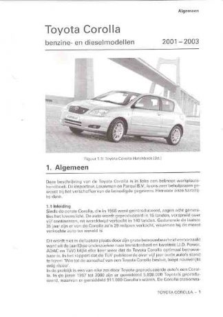 Toyota Corolla, 2001 - 2003