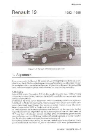 Renault 19 Phase II/III, 1992 - 1995