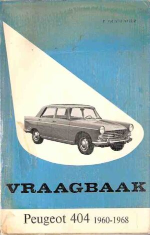Vraagbaak Peugeot 404, 1960 - 1968