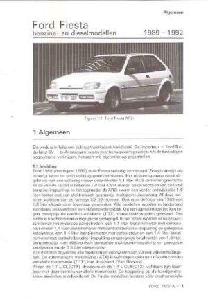Ford Fiesta, 1989 - 1992