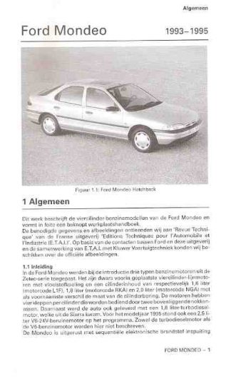 Ford Mondeo, 1993 - 1995