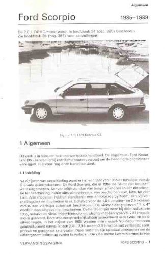 Ford Scorpio, 1985 - 1989