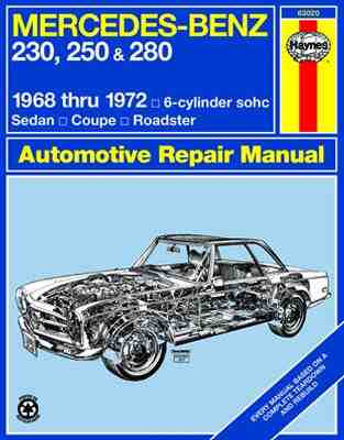 Mercedes 230, 250 & 280, 1968 - 1972 Owner's Workshop Manual
