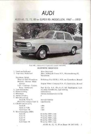 Audi 60-72-75-80-Super 90, 1967 - 1970