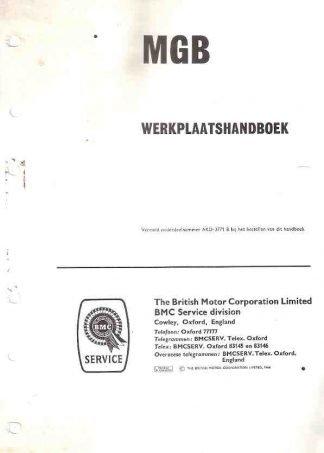 werkplaatshandboek MGB