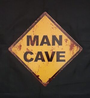 Man Cave vierkant metalen wandbord