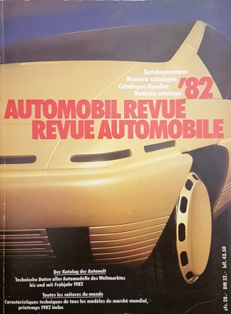 Automobil Revue 1982, Revue Automobile 1982