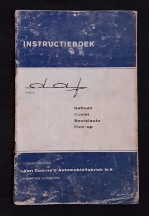 Daffodil Instructieboekje Nederlands, DAF type 31