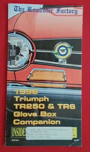 Onderdelenhandboek Triumph TR250 & Triumph TR6 glove box companion
