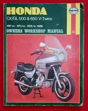 Honda CX/GL500 & 650 V-Twins (78 - 86), Owners Workshop Manual
